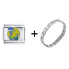 Graduation Worm Italian  Charm   Bracelet 