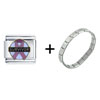 Breast  Cancer  Survivor Italian Charm  Bracelet 
