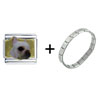 French  Bulldog Italian Charm Bracelet