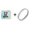 I  Heart   My   Boys  Italian Charm Bracelet FBT_VPH006_STARTER