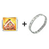 Christmas  Gingerbread   House  Italian Charm Bracelet