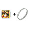 Snowman Ornament Combination Italian Charm Bracelet