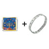 Hanukkah Eight  Gifts  Italian Charm Bracelet