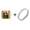 Da Vinci's Art Mona Lisa Italian Charm Bracelet