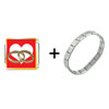 Wedding  Rings  Heart Italian  Charm  Bracelet