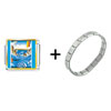 Hiroshige's Navaro Rapids Italian  Charm  Bracelet