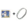 Cupid Bringing  Love   Italian   Charm  Bracelet