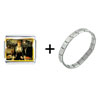 Manet Folies Bergere  Art   Italian   Charm  Bracelet
