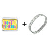 Best  Friends  Colorful Italian Charm Bracelet