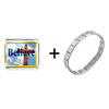 Believe With  Cross   Italian   Charm  Bracelet