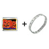  Halloween  Jack O' Lanterns Combination  Italian   Charm  Bracelet