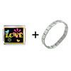 Love  Hearts  And  Flowers  Italian Charm Bracelet