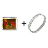 Ho Ho Ho  Christmas   Lights  Italian Charm Bracelet