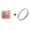 Two  Fashion  Women Primping Italian Charm Bracelet