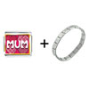 Call  Your  Mother Mum Combination  Italian   Charm  Bracelet