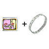 Kiss Of  Love   Italian   Charm  Bracelet