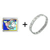 Earth Guardian Angel  Italian  Charm Bracelet