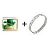  St   Patricks   Day  Frog Italian Charm Bracelet