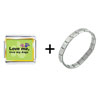  Love  Me,  Love   My  Dogs Italian Charm Bracelet