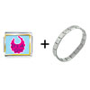 It's A Girl  Baby   Italian  Charm Bracelet