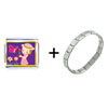 Girl In The  Garden  Combination Italian  Charm  Bracelet