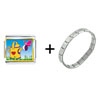  Gardening  Water Bucket Italian Charm Bracelet
