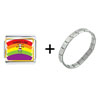  Rainbow  Daddy's Girl Italian Charm Bracelet