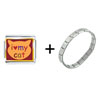 I Heart My  Cat  Italian Charm Bracelet FBT_VPH1429_STARTER