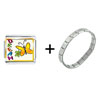  Dream  Butterfly Italian Charm Bracelet