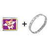 Chihuahua Dog From Heaven Italian Charm Bracelet