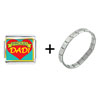 Proud  Dad   Italian  Charm Bracelet
