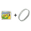  Summer  Turtle Lemonade Italian Charm Bracelet