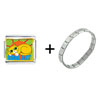 Cool Cat  Italian  Charm Bracelet