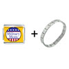 American Military  Mom  Combination Italian  Charm  Bracelet