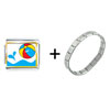 Beach  Ball  Italian Charm Bracelet