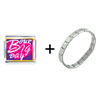 Our Big Day  Heart   Photo  Italian Charm Bracelet
