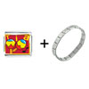 Tia Music Instrument Italian Charm Bracelet