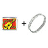 Tio Guitar Music Italian Charm Bracelet