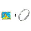  Singing  Chirping Bird Italian Charm Bracelet