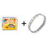 Over The Hill  Birthday   Italian  Charm Bracelet