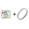 Maltese Dog Italian  Charm   Bracelet  FBT_VPH1624_STARTER