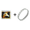 Marker  Drawing  Combination Italian Charm Bracelet