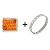 Happy  Thanksgiving  Italian Charm Bracelet FBT_VPH1766_STARTER