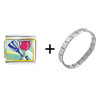 Champagne Drink  Celebration  Italian Charm Bracelet