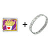 Love  French  Fries Italian Charm Bracelet