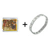  Water  Serpents Paintings Italian Charm Bracelet