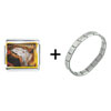 Moment Of First Explosion Painting Italian Charm  Bracelet 