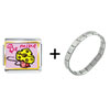 Gold Plated Valentine's Day "be Mine" Photo Italian Charm  ... 