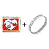 Gold Plated Valentine's Day Heart Shaped Sheep Photo Italian  ... 