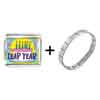 Gold Plated Leap Year Birthday Cake Photo  Italian   Charms   ... 